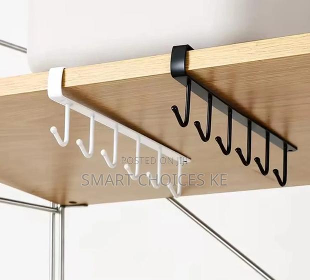  *New Arrivals* 
Undershelf Multipurpose Hooks Organiser - Black - thumbnail 2
