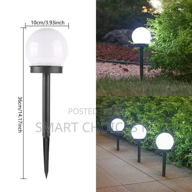 3pcs Waterproof Led Ball Light Lamp Solar Power Outdoor Garden Path - thumbnail 3