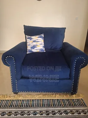 3+2+1 Navy Blue Sofa for Sale