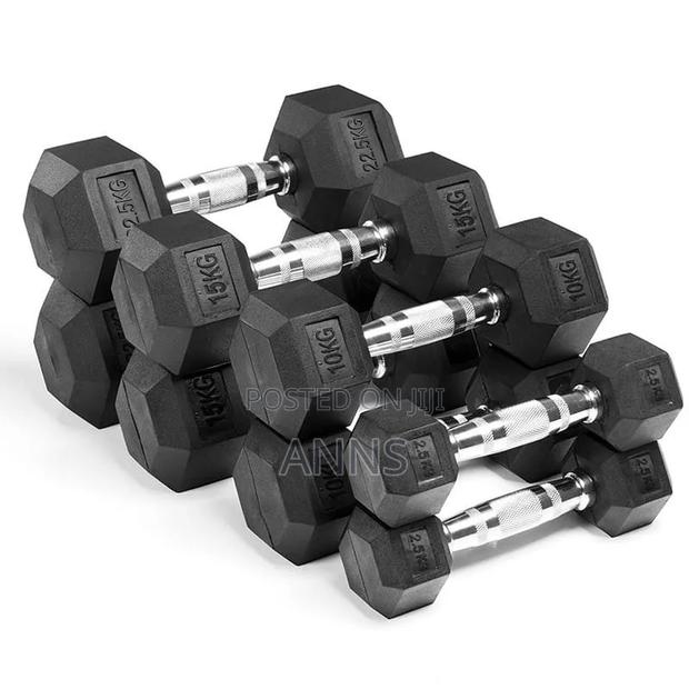 Hexagonal Dumbbells 2.5kgs