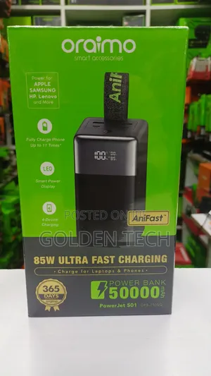 Oraimo Powerjet 501 50,000mah Multi-Port Fast Charger