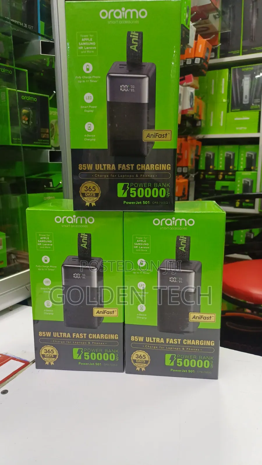 Oraimo Powerjet 501 50,000mah Multi-Port Fast Charger