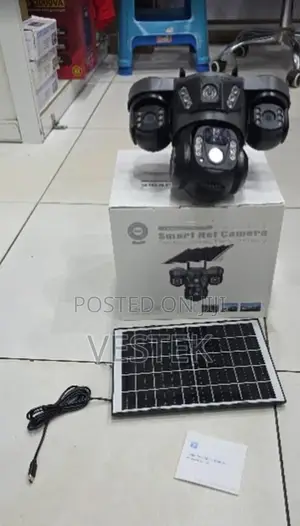 Triple Lens Wifi Solar Camera V380 Pro Motion Sensor Two Way Audio