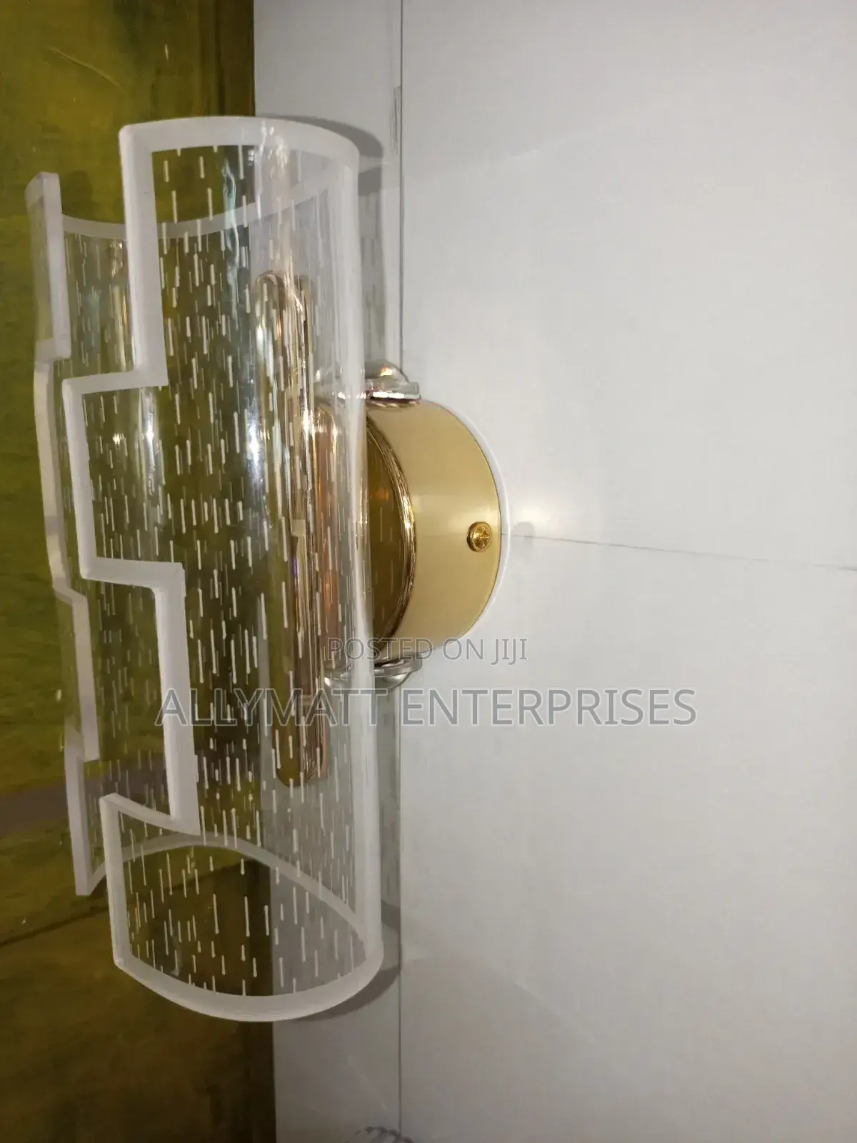 Pink Feather Wall Light