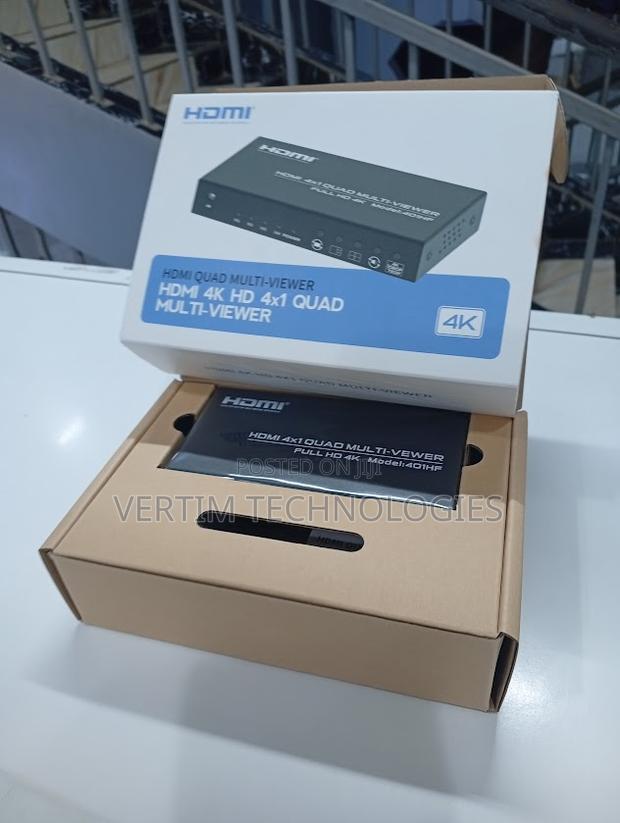 Hdmi 4 in 1 Out Quad Screen Splitter With Remote Control