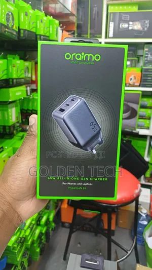 Oraimo Hypergan 65 65w Gan Fast Charger Kit
