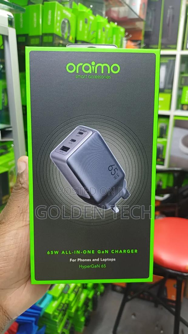 Oraimo Hypergan 65 65w Gan Fast Charger Kit - thumbnail 2