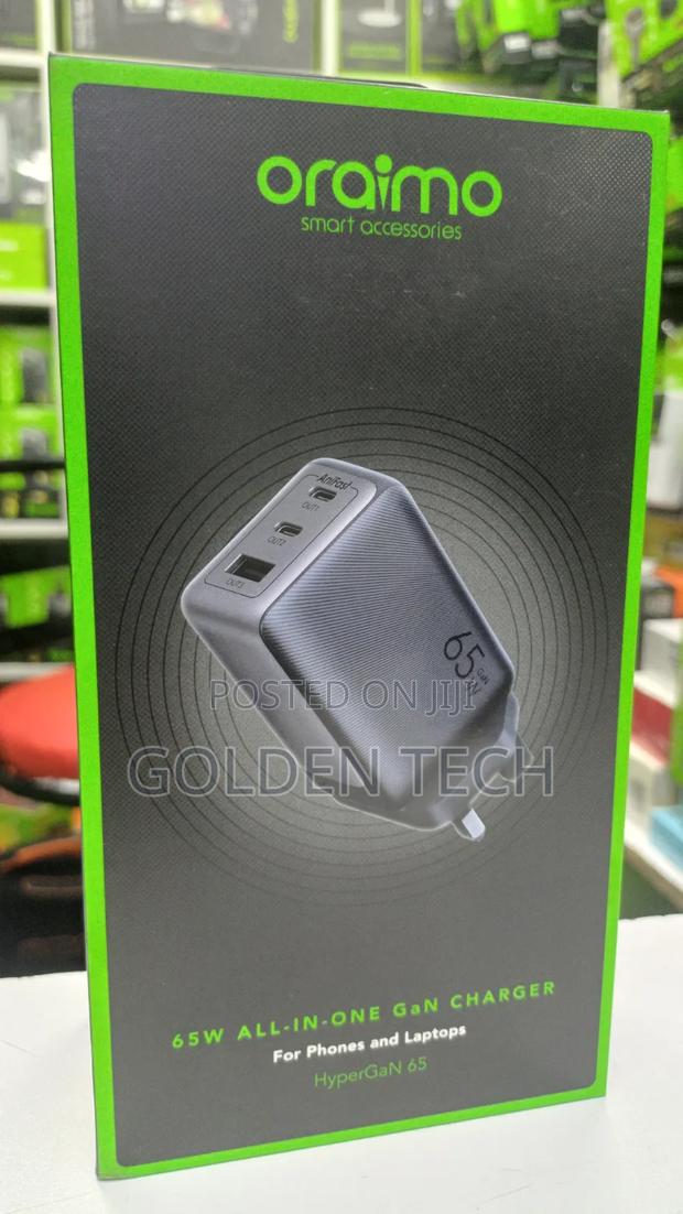 Oraimo Hypergan 65 65w Charger With 100w Cc Cable