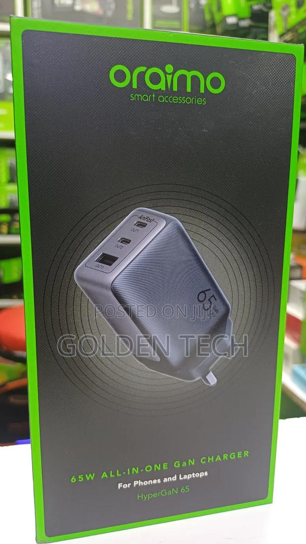 Oraimo Hypergan 65 65w Charger With 100w Cc Cable - thumbnail 2