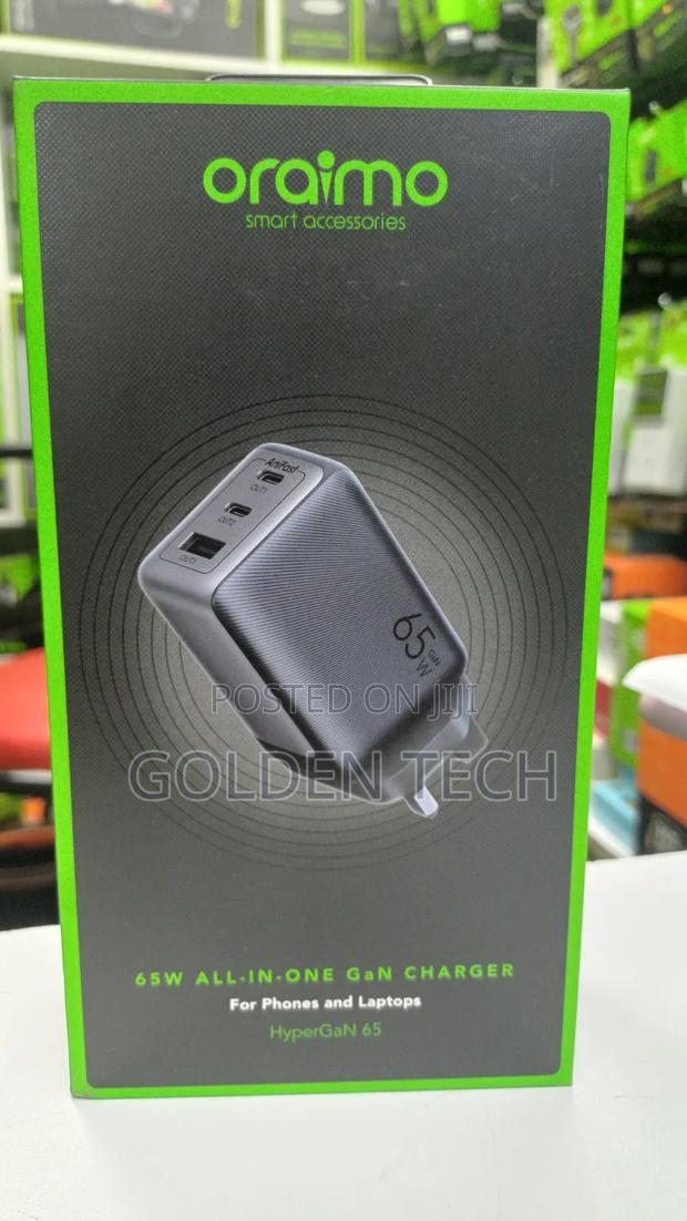 Oraimo Hypergan 65 65w Charger With 100w Cc Cable - thumbnail 3