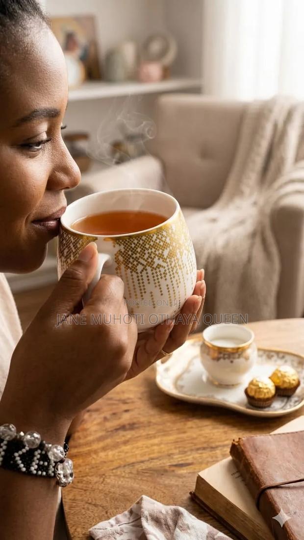 *Ceramic Gold Dot Pot Cup - thumbnail 3