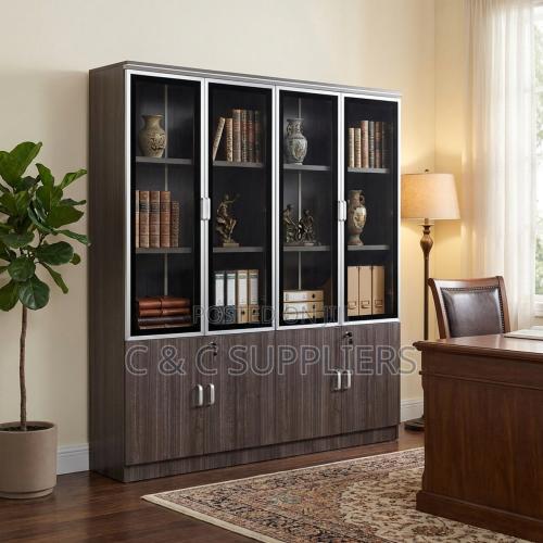 4-Door Executive Wooden Office Cabinet