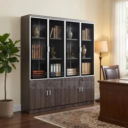 4-Door Executive Wooden Office Cabinet