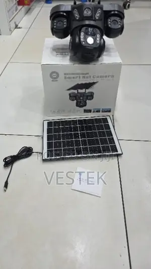 Wireless Triple Lens Solar Camera With Wifi Motion Sensor Night Vision