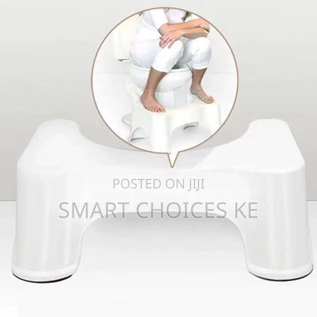 White Toilet Feet Stool