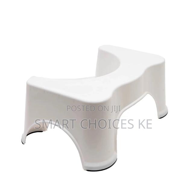 White Toilet Feet Stool - thumbnail 3