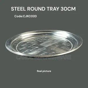 Steel Round Tray 30 Cm / 30 Cm Steel Sinia