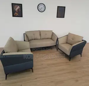 Office Sofa; Chic Taupe Five Seaters Executive Office Sofa Set