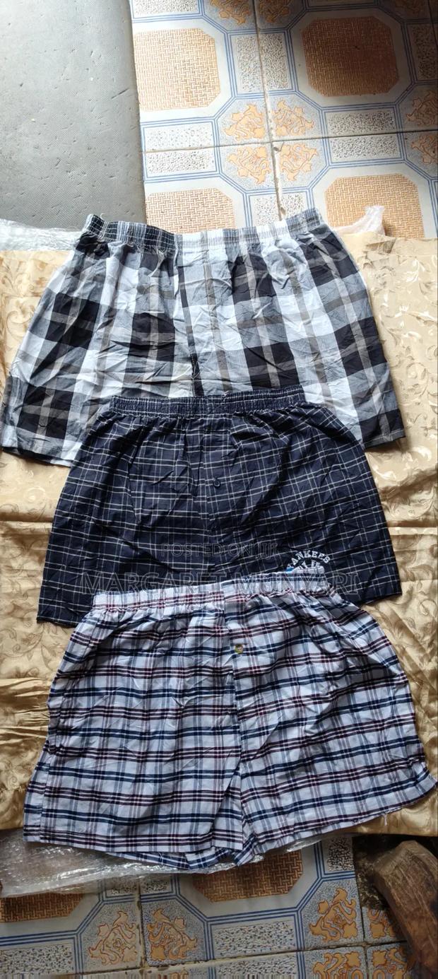 Checked None Button Boxers - thumbnail 2