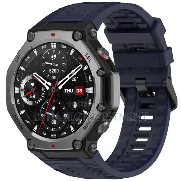 Amazfit T-Rex 3, Soft Silicone Smart Watch Replacement Band/Strap - thumbnail 2