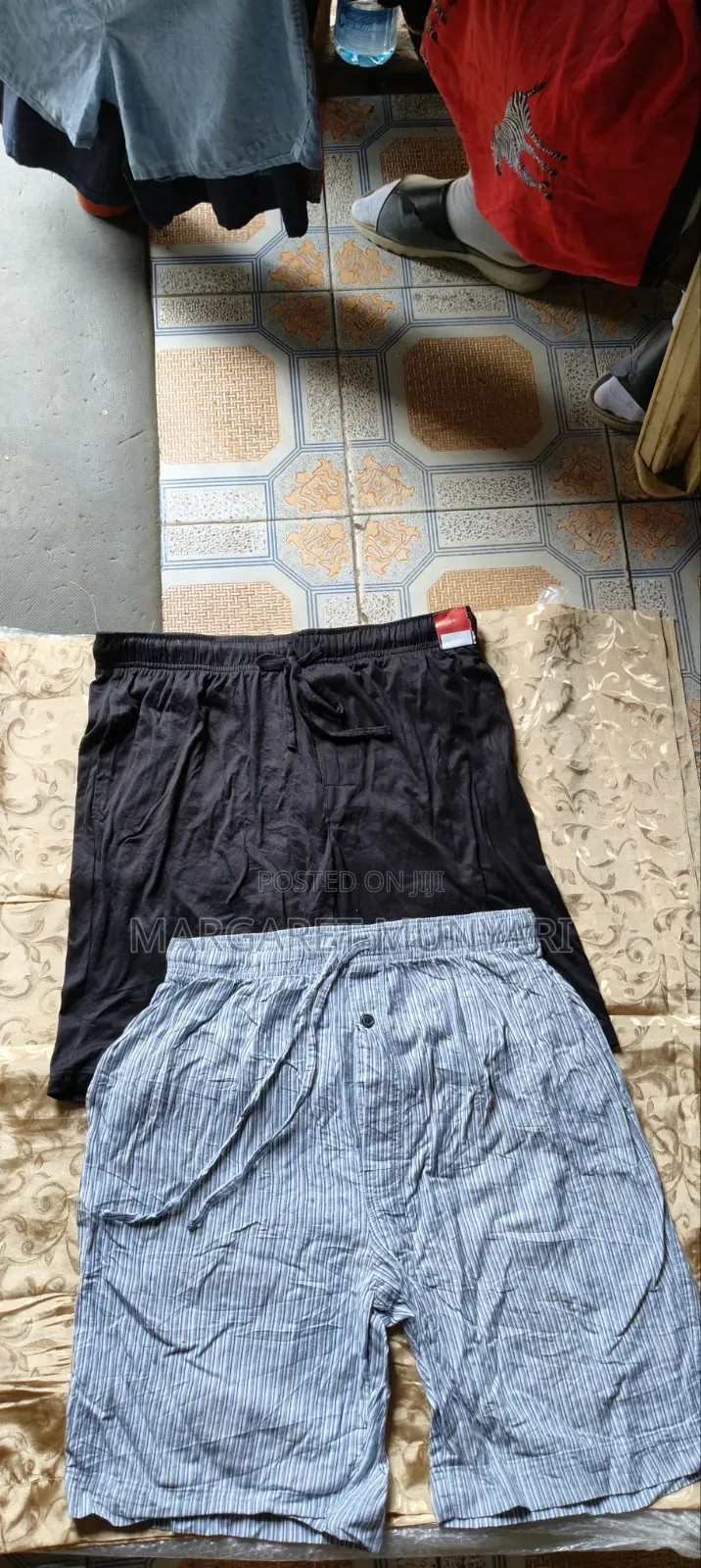 Checked Shorts and Cotton