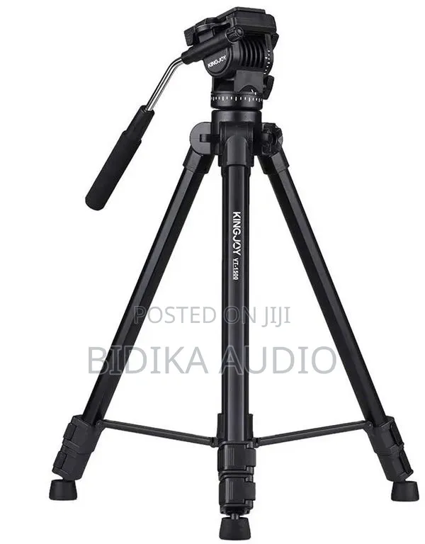 Kingjoy Vt-1500 Heavy Duty Camera Tripod With Fluid Pan Drag Head