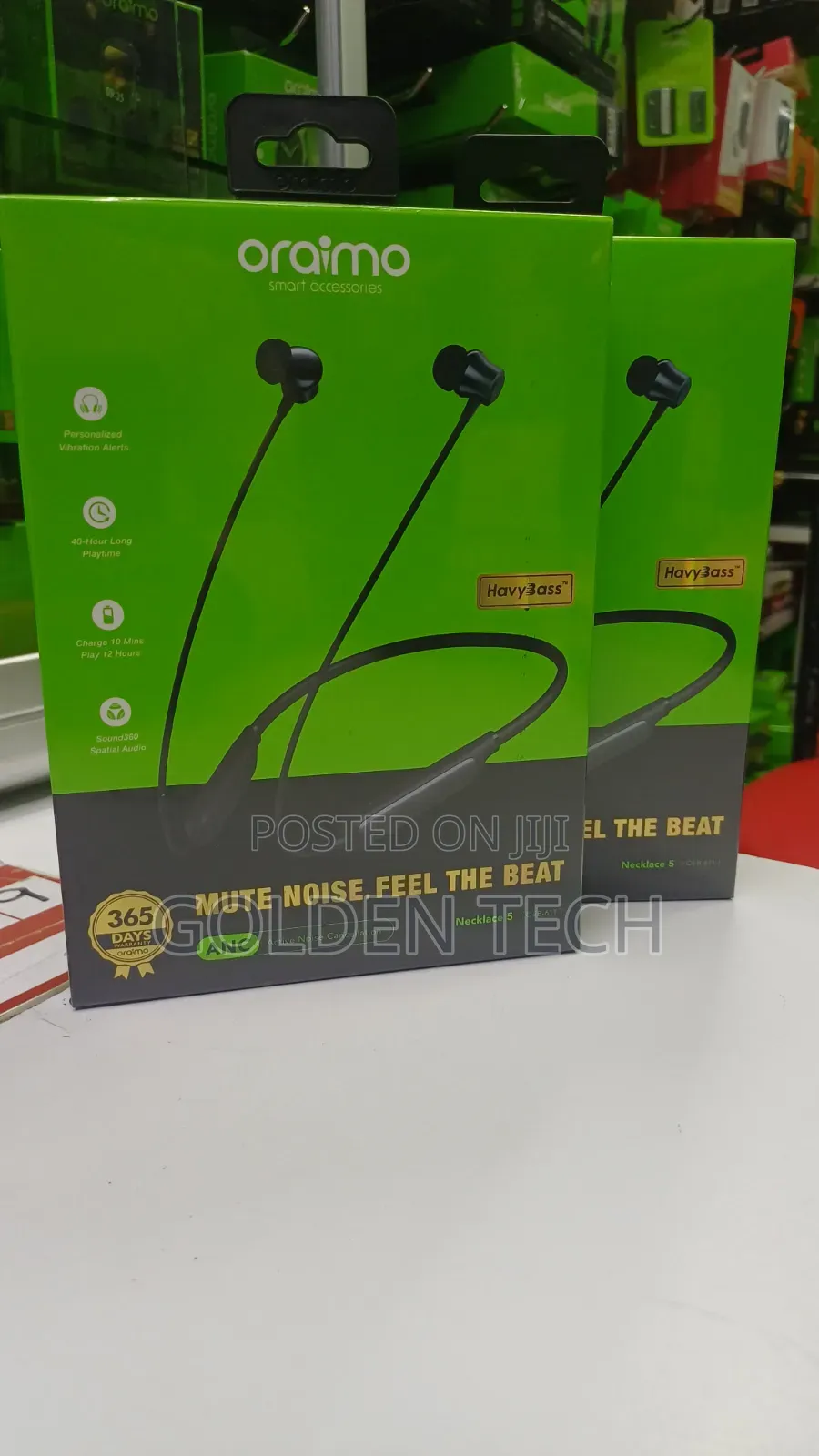 Oraimo Necklace 5 Call Vibration Neckband Headset