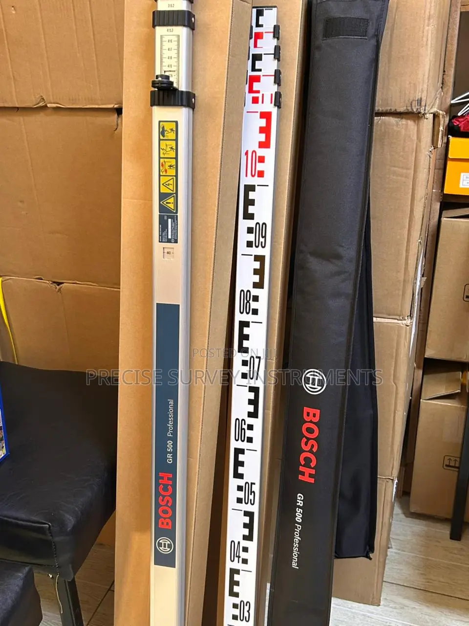 High Precision Bosch Gr 500 Levelling Rod for Survey Work