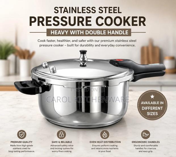 14 LTR Heavy Duty Steel Pressure Cooker
