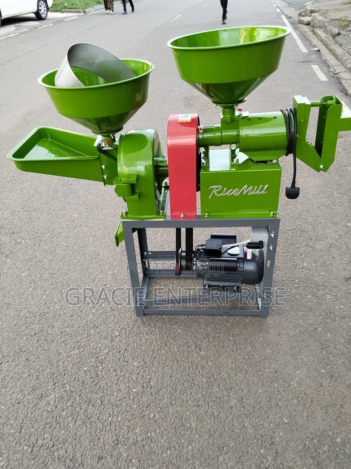 2-in-1 Combined Rice Mill and Grain/Flour Crusher Machine