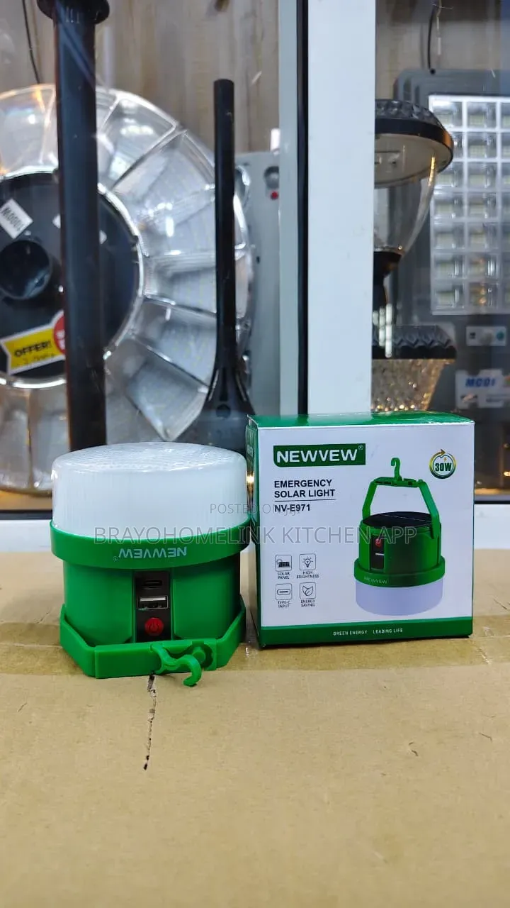*Nv-E971 30w Solar Emergency Light