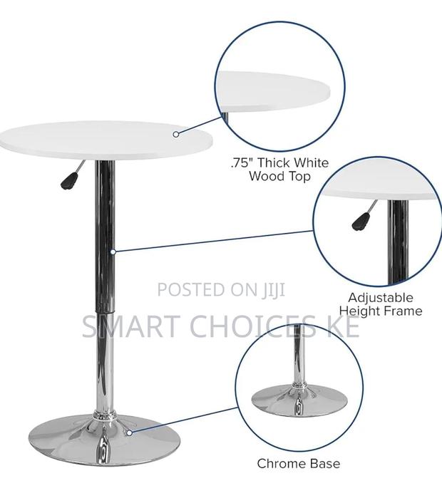 Round Adjustable Height Dining/Cocktail Table - thumbnail 3