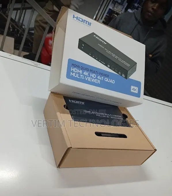 Hdmi Switch 4x1 Quad Multiviewer With Ir Remote