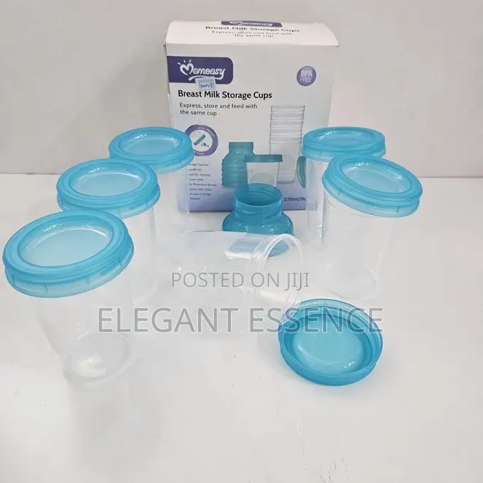 Mom Easy 6 Pack Breast Milk Storage Cups : Pump, Store Feed