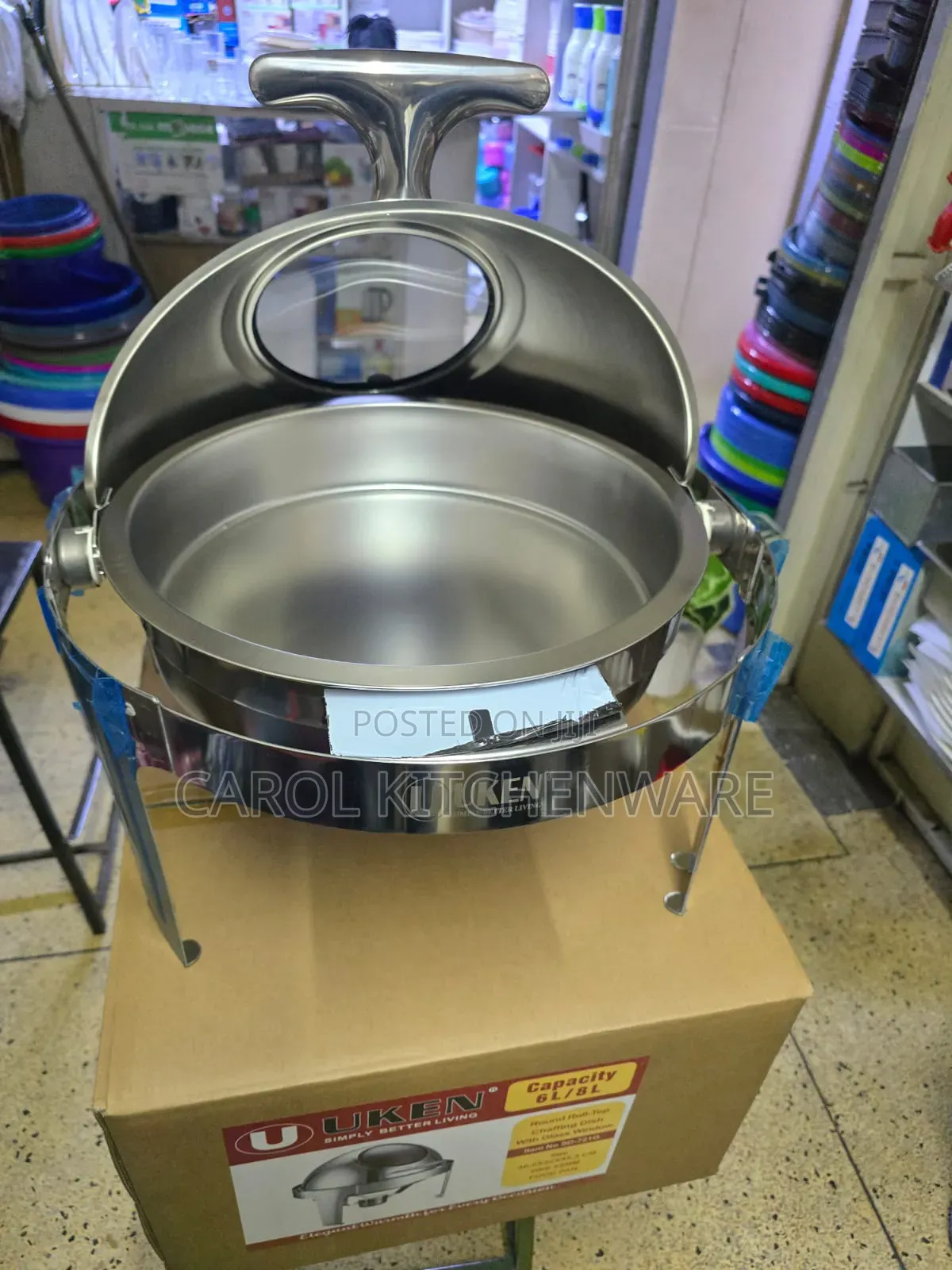 Stainless Steel Round Roll Top Chaffing Dish/ Roll Top Food Warmer