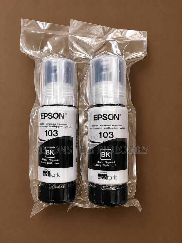 Black Epson 103 Original Ink for Ecotank L3250, L3251, L3256, L3260