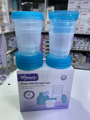 Mom Easy 6 Pack Breast Milk Storage Cups : Pump, Store Feed