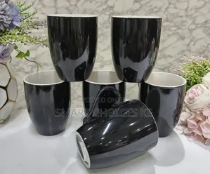 Black Ceramic Mugs*
 *Capacity:* 350ml