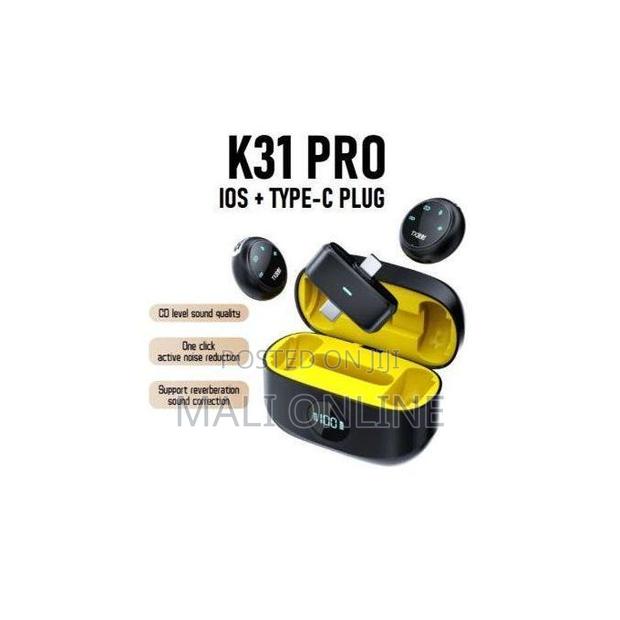 Pro Wireless Lavalier Dual Clip on Microphone Charging Case
