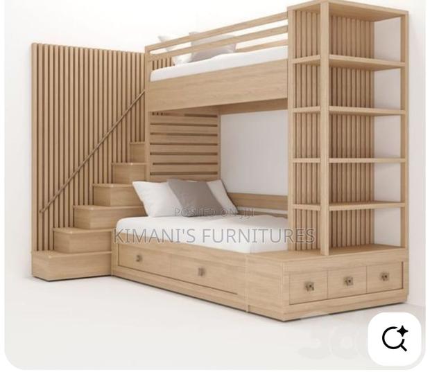 Brown Wood Double Decker 5x6