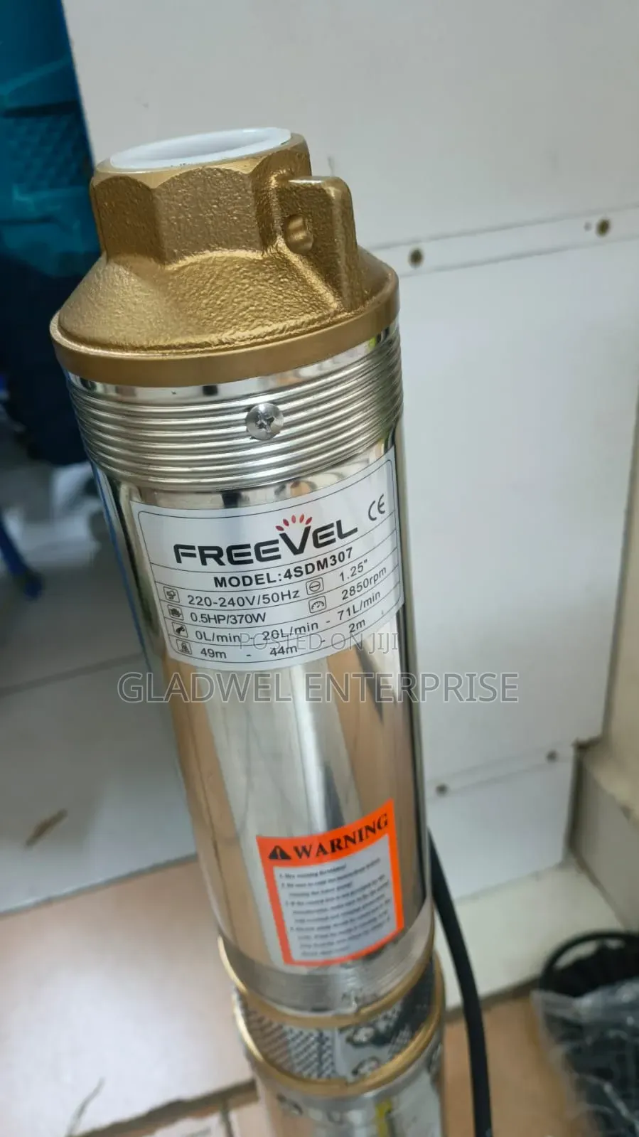 Freevel Submassible Water Pump 0.5hp 49m