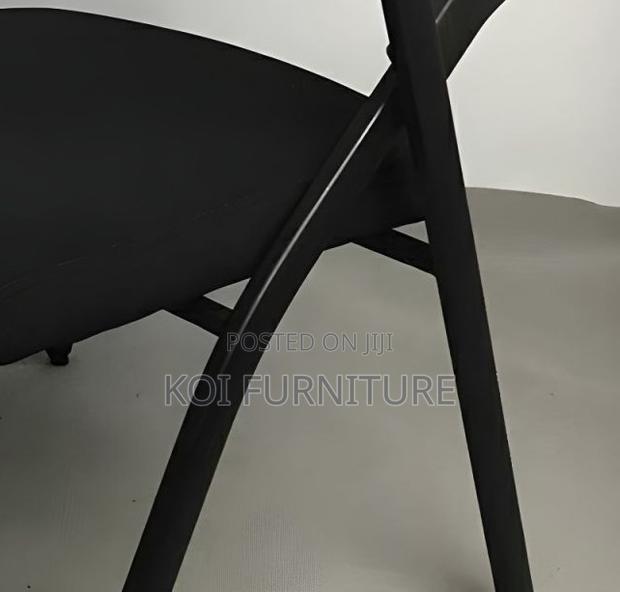 Office Chairs; Foldable Office Chairs With Writing Book Pad - thumbnail 2