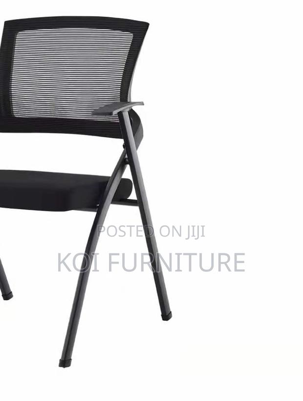 Office Chairs; Foldable Office Chairs With Writing Book Pad - thumbnail 4