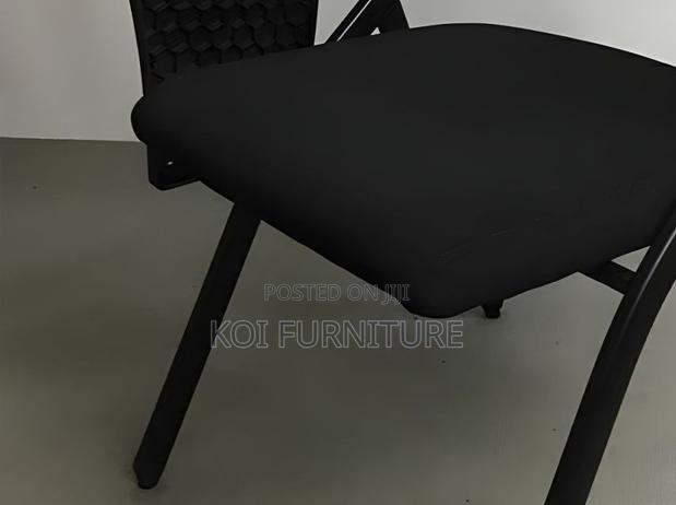 Office Chairs; Foldable Office Chairs With Writing Book Pad - thumbnail 5