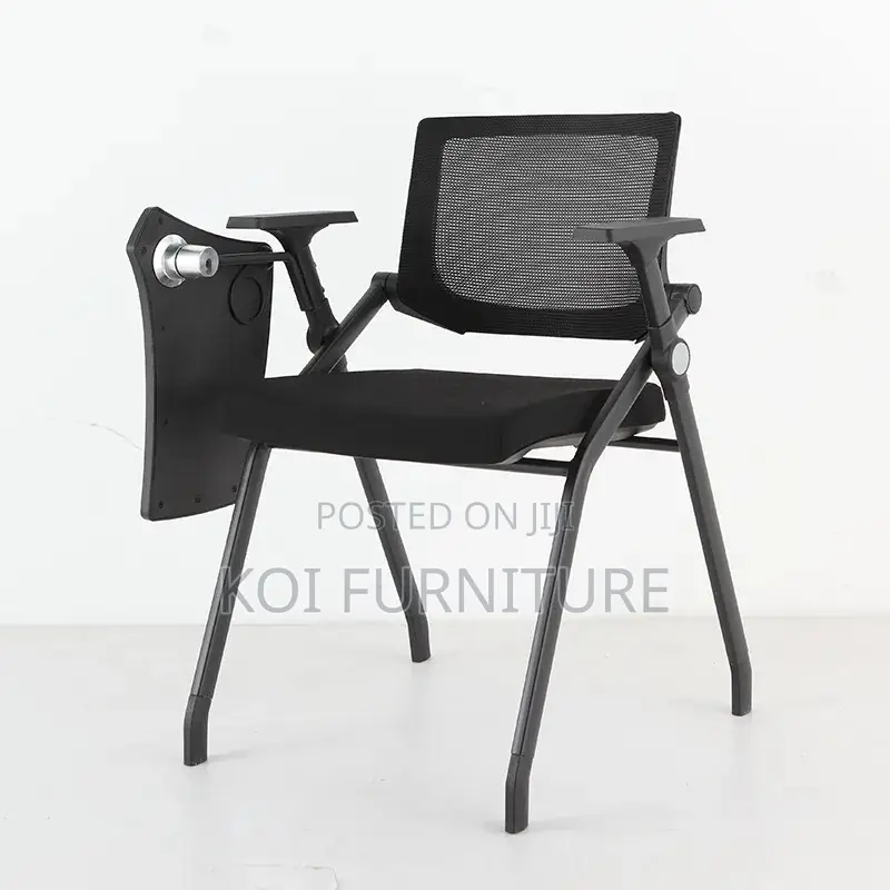 Office Chairs; Foldable Office Chairs With Writing Book Pad