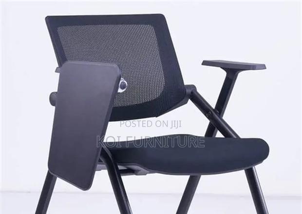 Office Chairs; Foldable Office Chairs With Writing Book Pad - thumbnail 7