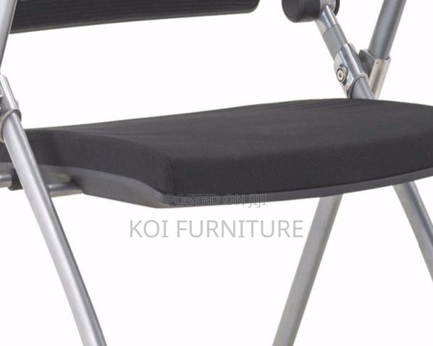 Office Chairs; Foldable Office Chairs With Writing Book Pad - thumbnail 8