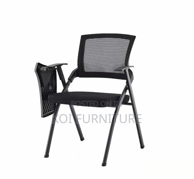 Office Chairs; Foldable Office Chairs With Writing Book Pad - thumbnail 9