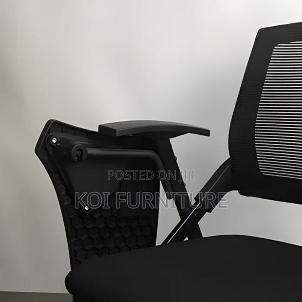 Office Chairs; Foldable Office Chairs With Writing Book Pad - thumbnail 12