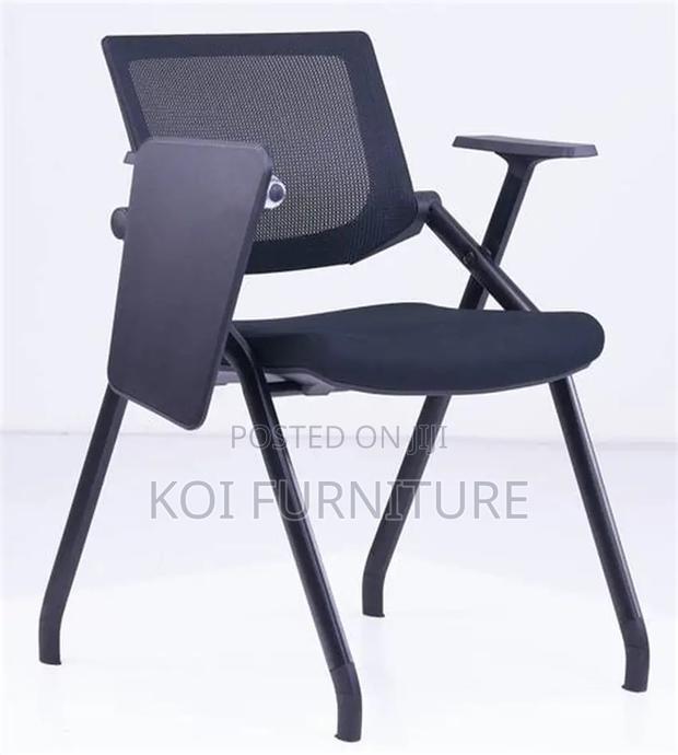 Office Chairs; Foldable Office Chairs With Writing Book Pad - thumbnail 15